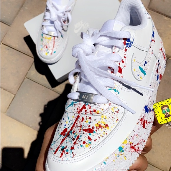 Custom AF1 “Splatter” - Picture 2 of 3